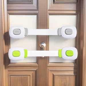 Cerradura de Puerta Zhan Han de Plástico ABS, Sin Perforación, de Encaje a Presión, para Gabinetes, Cajones, Puertas de Refrigerador, Herramienta de Fijación de Seguridad - Product Image 1