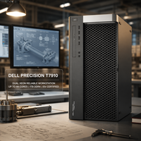 Station de travail tour T7910 double Xeon DDR4 PCIe NVMe pour conception CAO et rendu 3D, configuration personnalisée