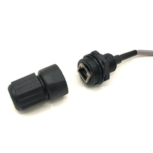 Connecteur étanche pour câble Ethernet LAN RJ45, type long <span class=keywords><strong>M25</strong></span>, montage sur panneau, extérieur - Product Image 4