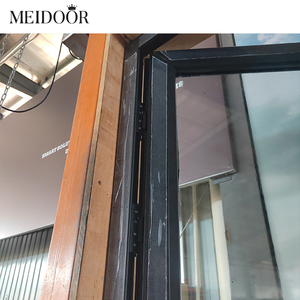 Pintu ayun depan eksterior Prancis, pintu berengsel aluminium lapisan ganda - Product Image 5