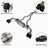 Échappement Performance Cat-Back pour BMW X3 M40i X4 M40i G01 G02 B58 3.0L, embouts Valvetronic en acier inoxydable soudés TIG, ODM