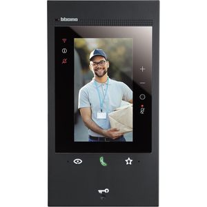 Bticino 344884 Wi-Fi collegato a 2 fili Video Video Monitor Smart EOS Black campanello di classe 300 - Product Image 1