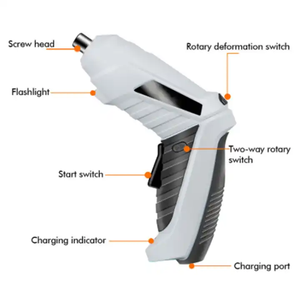 Sạc 47pcs không dây <span class=keywords><strong>Screwdriver</strong></span> <span class=keywords><strong>Set</strong></span> khoan điện tuốc nơ vít điện công cụ điện - Product Image 4