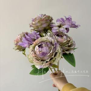 Simulated Peony <b>Flowers</b> <b>Single</b> Branch Silk <b>Flower</b> High Simulation Wedding Decor Home Furnishing - Product Image 2