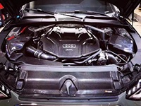Couvercle de moteur en Fiber de carbone sec à ajustement parfait pour Audi B9 RS4 B9 RS5 80A SQ5 C8 S6 C8 S7 3.0T V6 accessoires de voiture