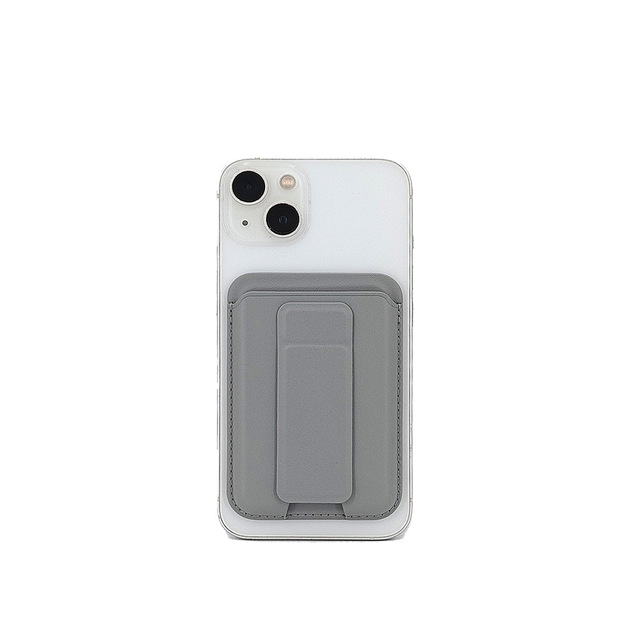 Magnetic Card Holder Stand for IPhone, Adjustable Leather Wallet Case Compatible With iPhone 14 - 17 Series
