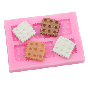 4 Designs Silicone Décoration de Gâteau Fondant Bébé Biscuits <span class=keywords><strong>Coeur</strong></span> Étoile Rond Carré Découpeur de Biscuits pour Cake Topper Fondant Vase - Product Image 4