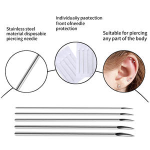 Outils d'aiguille de perforation en acier chirurgical de qualité médicale OEM Aiguilles de perçage corporel jetables stériles pour <span class=keywords><strong>nombril</strong></span>, mamelon, oreille, nez, lèvre - Product Image 5