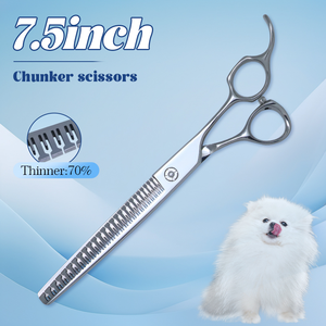 7,5 Zoll <span class=keywords><strong>High</strong></span>-<span class=keywords><strong>End</strong></span>-Haustierscheren-Set VG10-Stahl für die Hunde pflege - Product Image 5