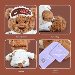 Peluche Ours Ryan Authentique à Câliner, Rembourrage Coton PP, Matière Peluche Courte Brodé, 31cm-50cm, ODM, Cadeau d'Anniversaire pour Étudiants, Idéal pour Filles - Product Image 4