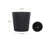 Pot de plante en plastique d'extérieur écologique et résistant aux UV, anti-âge, décoratif pour la maison et le jardin