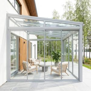 Serre professionnelle en aluminium avec protection <span class=keywords><strong>UV</strong></span>, verrière pour jardin intérieur toute saison, <span class=keywords><strong>solarium</strong></span> pour plantes exotiques - Product Image 1