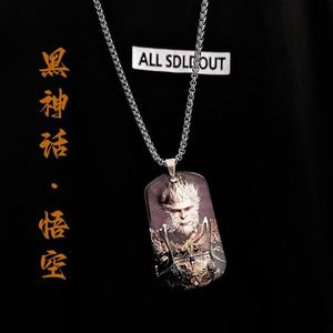 2024 nuova grande salvia uguale al cielo collane di coppia con ciondolo prepotente collana di gioielli Wukong mito nero - Product Image 3