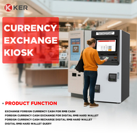 KER Smart Cash ATM : Kiosque de caisse libre-service avec lecteur de chèques, de billets et de codes-barres pour le dépôt de devises étrangères, SDK, sur pied, pour intérieur