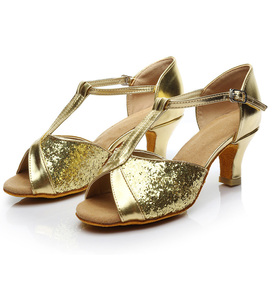 Zapatos de baile de Salsa latina, <span class=keywords><strong>Bachata</strong></span>, rendimiento, brillante - Product Image 6