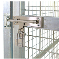 Cage de stockage sécurisée pour bouteilles de gaz, conteneur en treillis métallique verrouillable, cage de sécurité pour réservoir de propane industriel avec serrure