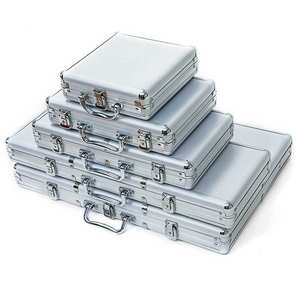 En Aluminium de puce de <span class=keywords><strong>poker</strong></span> coffret <span class=keywords><strong>vide</strong></span> pour Texas hold'em Blackjack - Product Image 1