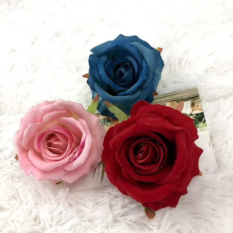 Groothandel Rose Heads Kunstmatige Bloemen 10Cm Dia Decoratieve Bloemen Voor Wedding Home Decoration
