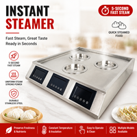 Cuiseur vapeur électrique commercial pour aliments, machine à vapeur pour pains cuits à la vapeur, raviolis, chauffe-aliments, cuiseur vapeur électrique pour le petit-déjeuner