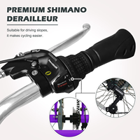 LEWEE 2023 gran oferta triciclo para adultos 7 velocidades bicicletas de tres ruedas 20 pulgadas 24 pulgadas 26 pulgadas triciclo con cesta de carga para hombres y mujeres