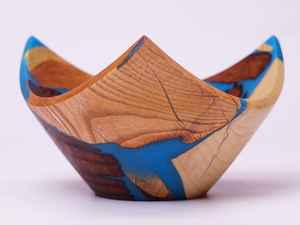 ชามไม้สไตล์วินเทจสำหรับเสิร์ฟขนมขบเคี้ยวและสลัดชามไม้แบบกำหนดเองจากงานฝีมือระดับโลกของ Humayun - Product Image 5