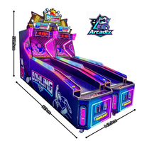 Nouvelle machine de jeu d'arcade électronique de bowling à 3 joueurs, à monnayeur, simulateur intérieur avec système de rédemption pour centre commercial et parc d'attractions