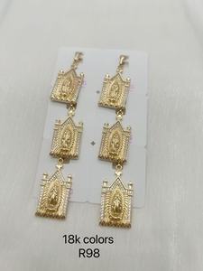 XUPING Gioielli all'ingrosso, ciondolo unisex da <span class=keywords><strong>uomo</strong></span> placcato oro, stile Hip Hop Iced Out, personalizzato con croce di Gesù, alla moda - Product Image 5