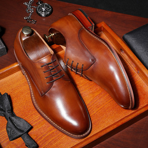 Nouvelles bottes Chelsea en cuir véritable de haute qualité, idéales pour les occasions formelles d'automne, pour hommes - Product Image 3