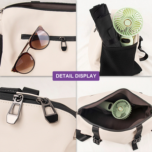 Sac de messager sportif léger et portable de grande capacité, sac de voyage à bandoulière unique en PU tendance avec <span class=keywords><strong>fermeture</strong></span> à glissière - Product Image 2