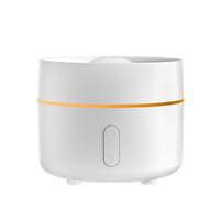 Diffuseur d'huiles essentielles USB mini ultrasonique en plastique, vente en gros, avec lumière LED à 7 couleurs changeantes, silencieux, pour usage domestique, garantie 1 an
