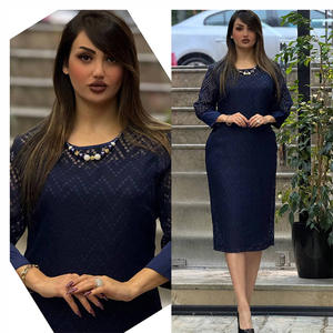 ملابس حفلات فستان بأكمام طويلة مقاس كبير دانتيل أنيق فستان سهرة طويل للحفلات حفلة موسيقية ملابس فستان للنساء - Product Image 2