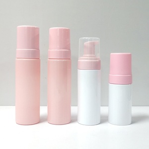 <b>Empty</b> <b>Plastic</b> Foaming Pump <b>Bottle</b> 50ml 100ml 150ml 200ml Clear White Black Pink PET Facial Cleanser Mousse Foam Pump <b>Bottle</b> - Product Image 3