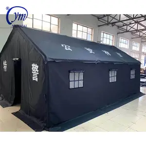 YUEMAI कारखाने प्रत्यक्ष भारी शुल्क 5x8 M निविड़ अंधकार Windproof ऑक्सफोर्ड आउटडोर डेरा डाले हुए रेगिस्तान आपातकालीन शरणार्थी तम्बू