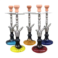 Vente directe usine – Accessoires de chicha traditionnelle arabe en verre, narguilé à une ou deux têtes
