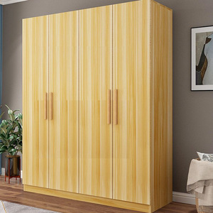 Moderno personalizado 2 3 puertas de madera Hotel dormitorio armario armarios Simple económico ropa armario hogar apartamento muebles - Product Image 5