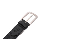 Ceinture en cuir PU classique pour homme, nouveau design, avec motif en relief, boucle à ardillon en cuir, taille personnalisable pour homme