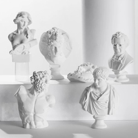 Décoration de maison européenne David Figure Statue Décoration Vénus Tête Mini Salon Meubles Résine Sculpture Ornements Résine Artisanat