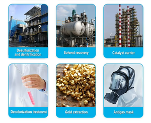 Carbón Activado de Cáscara de Coco - Fabricante Directo, Malla 6*12, <span class=keywords><strong>Precio</strong></span> por Tonelada, Carbón Activado Granular Utilizado en Extracción de Oro - Product Image 4