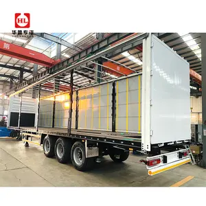 Fornecimento de fábrica para semi-reboque de caminhão com cortina lateral do corpo da caixa de carga para van