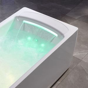 <span class=keywords><strong>Baignoire</strong></span> de conception originale OEM ODM avec 22 jets, chauffage, LED, massage complet du corps, panneau numérique de luxe pour salle de bain d'appartement - Product Image 3