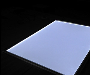 Placa guía de luz PMMA de tipo descendente para iluminación de techo redonda ultrafina, precio asequible, líneas de grabado LGP, Rina Tech, gran venta. - Product Image 1