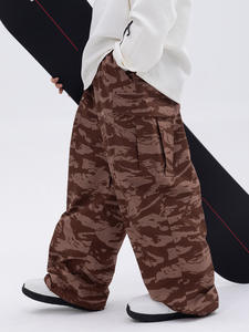 Snowverb Pantalones de esquí de estilo americano para hombres y mujeres Cross-Border Popular Loose Fit Impermeable Cálido para la temporada de snowboard en la nieve - Product Image 2