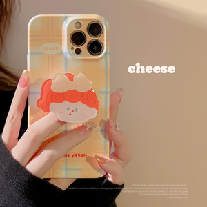 Funda Plaid Girl para <span class=keywords><strong>iPhone</strong></span> 17, <span class=keywords><strong>iPhone</strong></span> 14 Pro Max, con Soporte Airbag, para <span class=keywords><strong>iPhone</strong></span> 11, 15, 16, con Protector de Pantalla <span class=keywords><strong>Original</strong></span> - Product Image 1