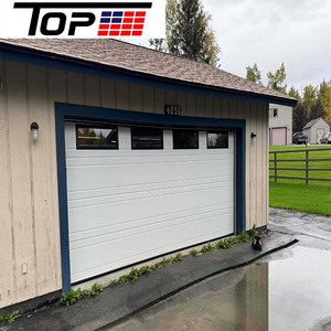<span class=keywords><strong>Porte</strong></span> <span class=keywords><strong>de</strong></span> <span class=keywords><strong>garage</strong></span> électrique pliante 9x8 à 2 panneaux, motorisée, pour allée étroite - Product Image 5
