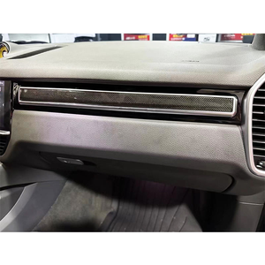 Kit de Mejora de Cubierta Decorativa para el Tablero y el Marco de las Puertas Interiores de Fibra de Carbono Real para <span class=keywords><strong>Porsche</strong></span> Cayenne 9Y0 2018-2023 - Product Image 3