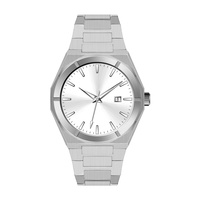 Montres de luxe pour hommes, cadran scintillant analogique, affichage automatique de la date, bracelet en acier inoxydable lumineux personnalisé, or rose, tendance populaire