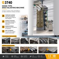 Machine de sablage automatique à suspension Q3740 pour blocs moteur en fonte, débavurage, pompe de boîte de vitesses, haute productivité, faible bruit