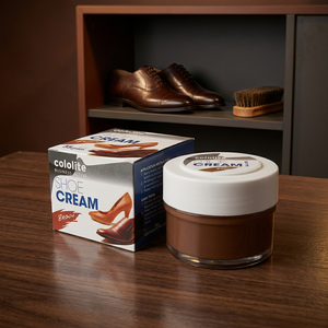 Cololite High Quality 35gr Brown Shoe Care Cream with Applicator Liquid Shoe <b>Polish</b> Product - Product Image 3