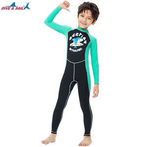 Nuevo traje de BANO Para ninos traje de BANO เดอ Surf de <span class=keywords><strong>Manga</strong></span> Larga de cuerpo completo Para ninos - Product Image 4
