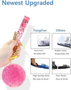 อุปกรณ์ดึง<span class=keywords><strong>บัตร</strong></span>ธนาคารแบบไร้สัมผัส พวงกุญแจดึงบัตร <span class=keywords><strong>ATM</strong></span> ที่เหมาะสำหรับคนเล็บยาว ที่ดึง<span class=keywords><strong>บัตร</strong></span>เครดิต ลูกบอลผ้าสักหลาด - Product Image 4